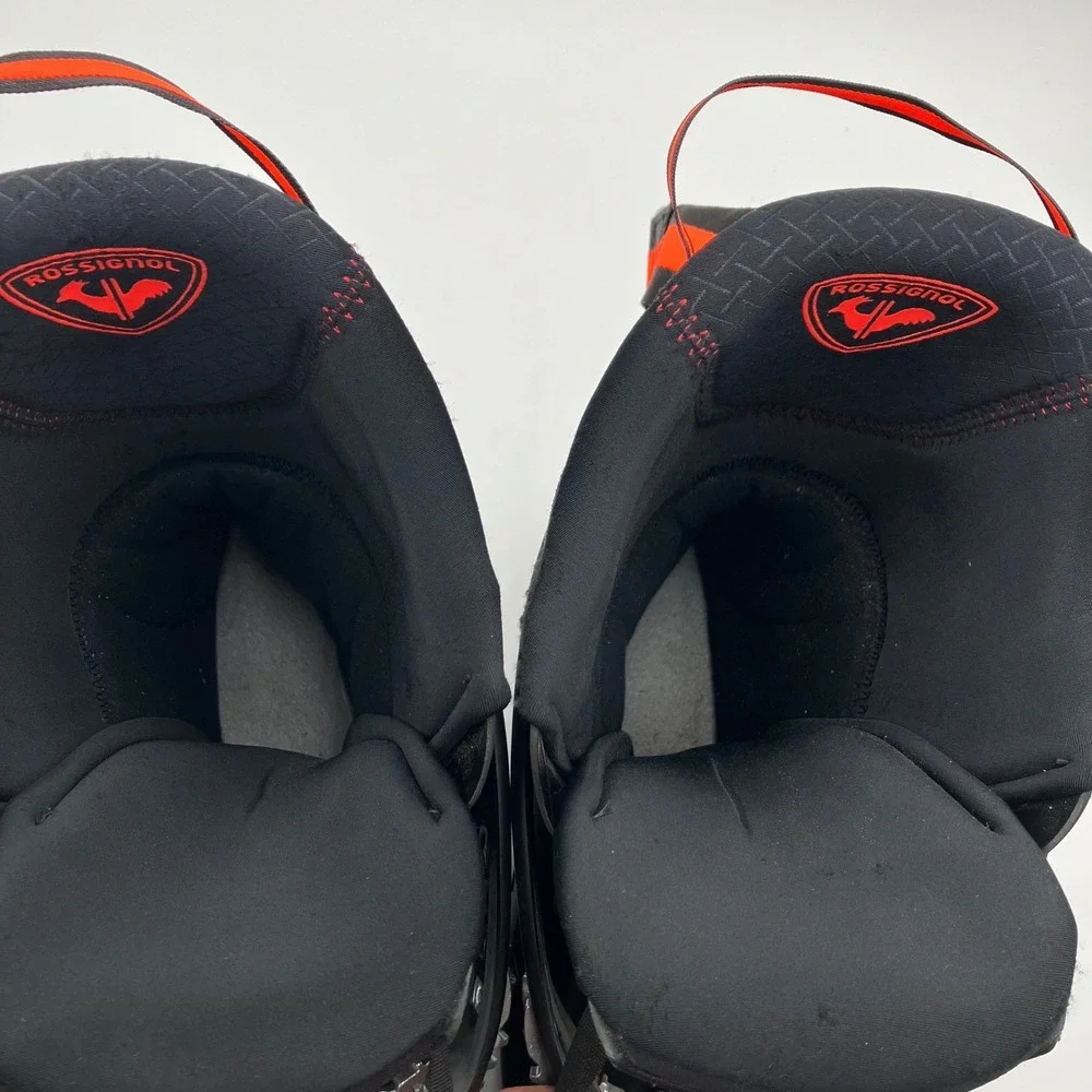 Rossignol Speed 90 Mens Alpine Ski Boots Black Orange Mondo 30.5-31.0 348mm